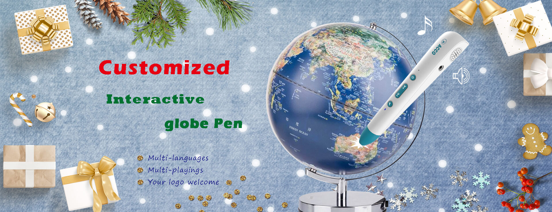 interactive globe pen