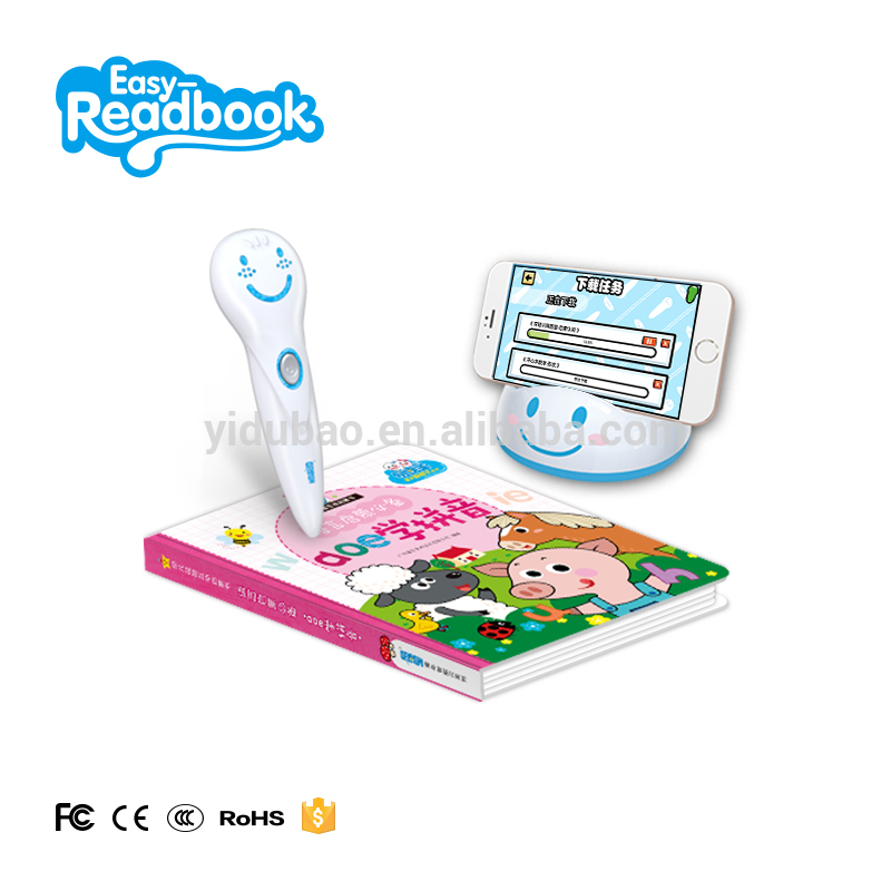 Bolígrafo lector de libros Bluetooth S818 con contos de fadas para nenos, máquina de aprendizaxe multilingüe